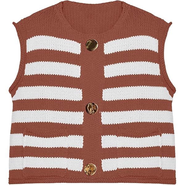 トップス eaphi U NECK LEAF PATTERN KNIT VEST Eaphi U NECK LEAF PATTERN KNIT VEST トップス